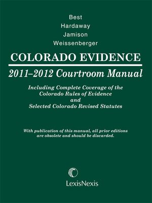 cover image of CO Evidence Courtroom Manual